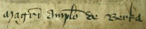 Unterschrift Amplonius 4